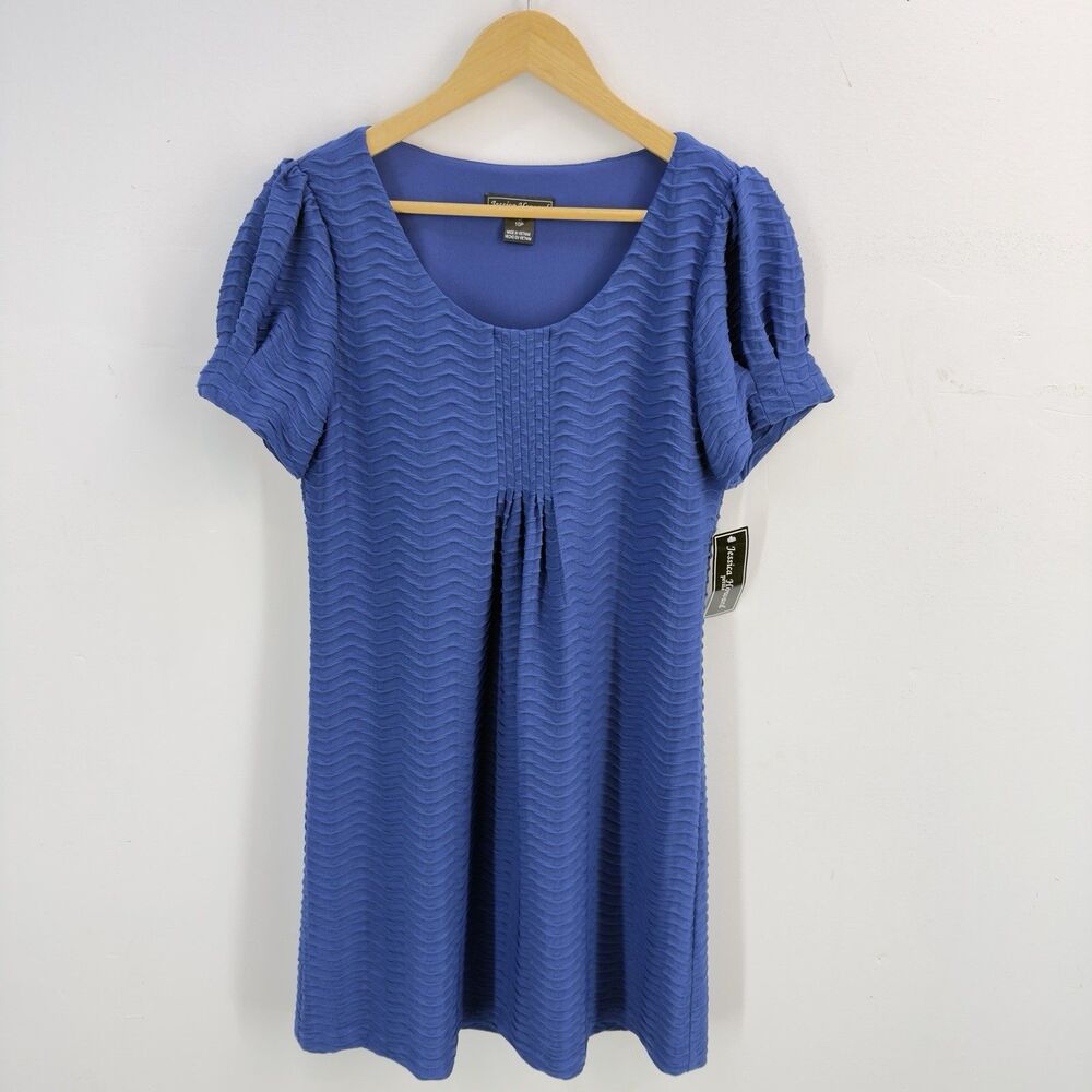 Bundle 2 Jessica Howard Women Navy Dress Size 10 Petite Flowers Blue - Picture 13 of 16